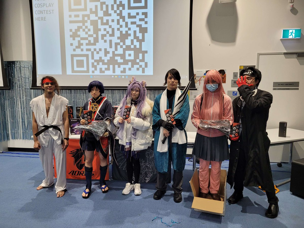 Some of our cosplayers this MegaLAN 💙🌊 so great to see so many characters! From Bocchi to fighting games and the Hoyoverse 🫧