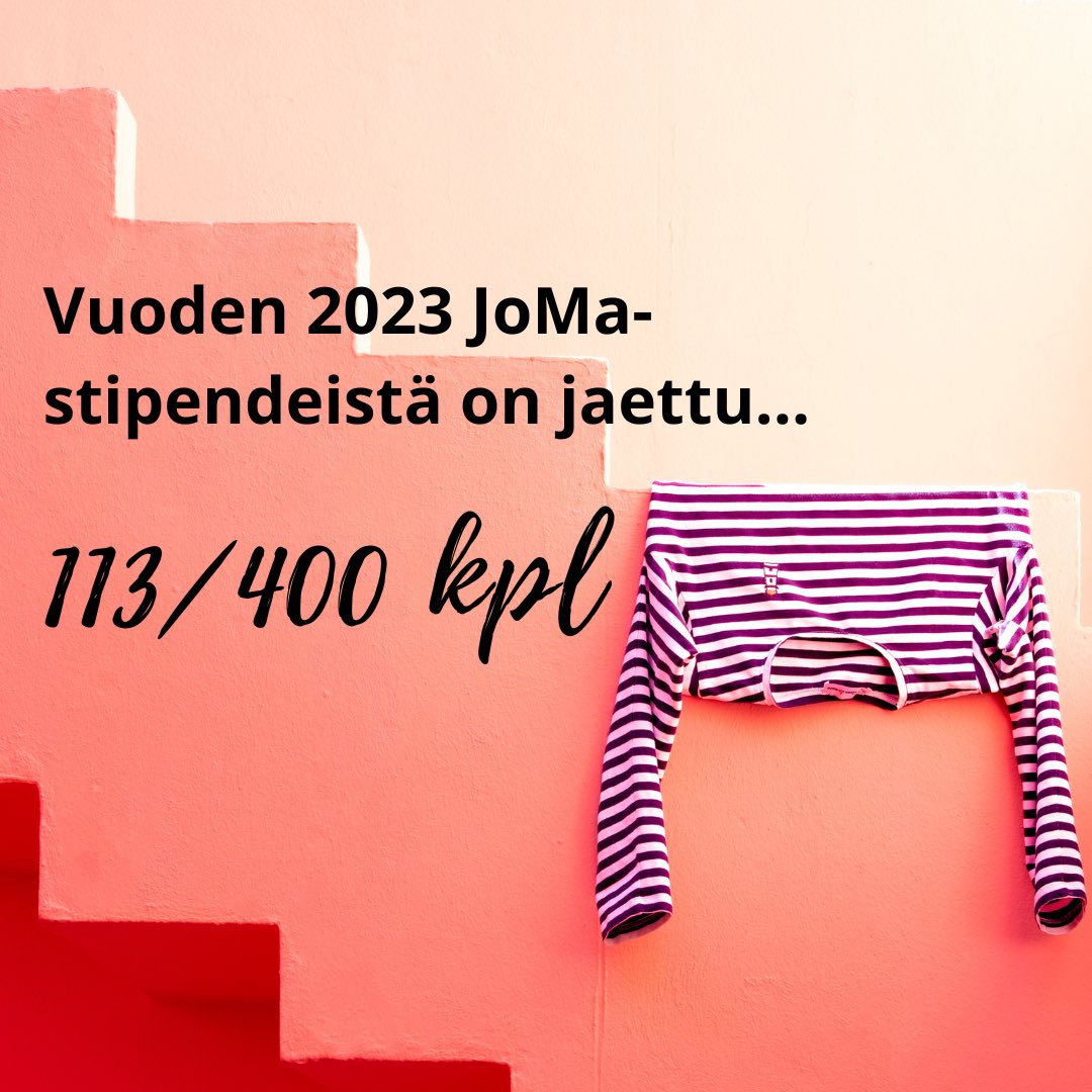 Kesälomien koittaessa moni opettaja on innostunut aloittamaan JoMa-koulutuksen. Saammekin nyt kyselyitä, että vieläkö säätiömme 500 euron stipendejä on jäljellä. Kyllä on! Stipendejä on myönnetty 113 kpl eli melkein 300 stipendiä on vielä jäljellä. #matematiikka #opehommat