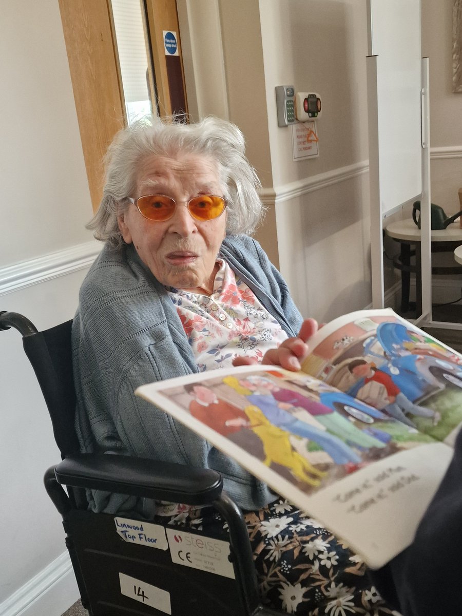 LinwoodCareHome's tweet image. Our #Residents were joined this morning from a few of the #children from #Thamesditton JNR #School who shared some #reading. all Anchor - Linwood