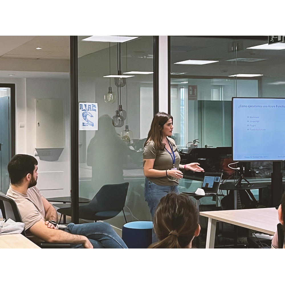 AXAZURE's tweet photo. ¡ @women4tt   en acción! 💪🌟 El sábado fue tremendo. .Todavía hay mucho camino por recorrer. Gracias a Uxue Otaegui, Maria Sánchez y Andrea Díez por vuestras sesiones 💜 Sois enormes #Crew 💜 #W4TT #WomenInTech #Microsoft #PowerPlatform #Dynamics365 🚀👩‍💻 https://t.co/zwJsJET29b