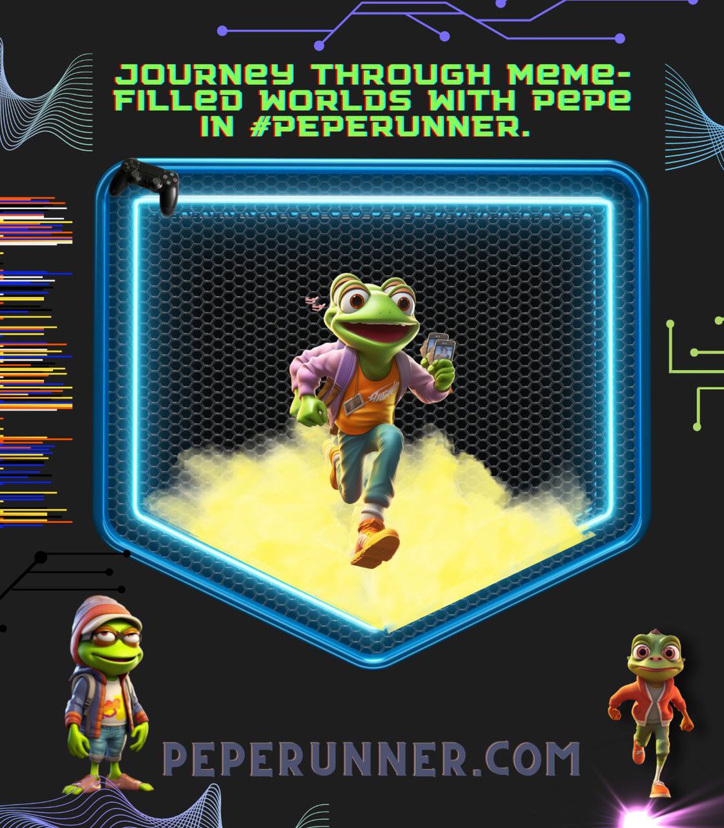 Dora_tarama's tweet photo. PepeRunner has stealth launched on Uniswap with a 0% TAX FEE and an incredible team behind the $PEPERUNNER TOKEN!
#Peperunner
🔹@peperunner
Website🌐 https://t.co/pc4jlbGXX1
Telegram: https://t.co/zHmhZdPTbj
#PepeWarriors #Play2earn #HopToVictory
#EMArmy https://t.co/3vb8PZtNHd