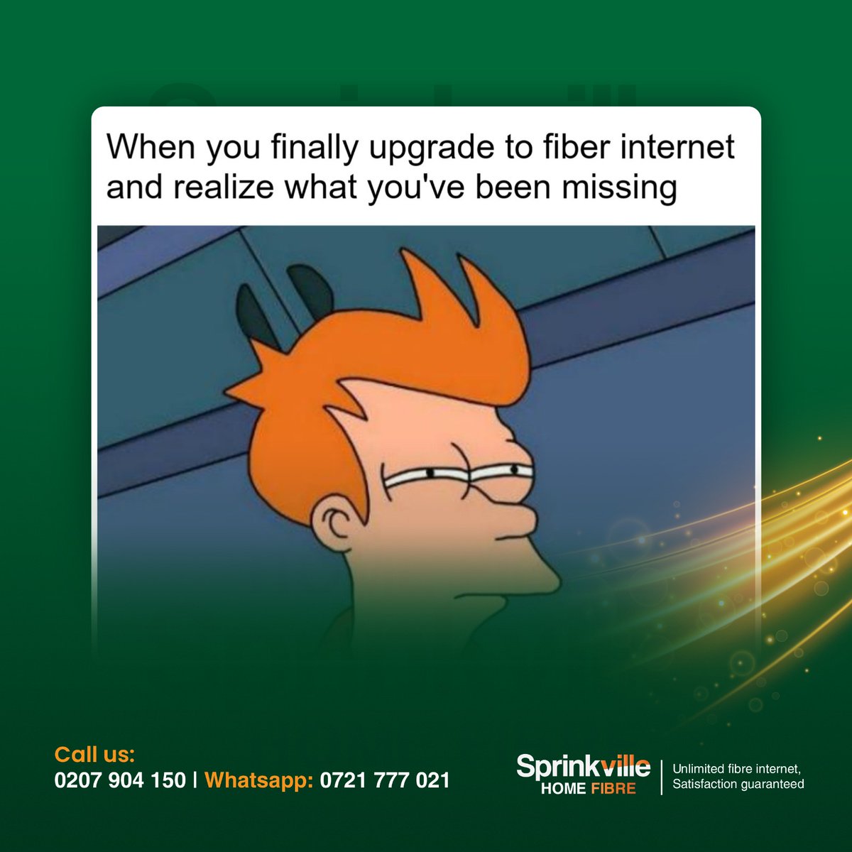 SPRINKVILLE's tweet photo. Stream, work, and play with uninterrupted speed and reliability on our advanced fibre internet network https://t.co/Isd6h6FU1c