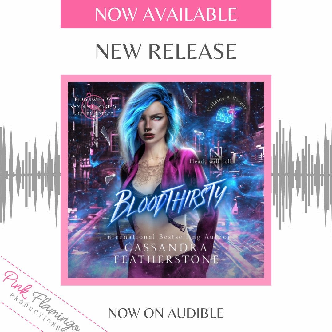 🎧Release Blitz🎧
Bloodthirsty by @cfeatherstone
Narrated by @michoutloud & #KaydenLukakis
Published & Produced by @PFPAudiobooks
Audible US: adbl.co/3C1jVHu
Audible UK: adbl.co/3C28wqC
#NowLive #NewRelease #BloodythirstyAudioTour #TheFlockonTour #PFPAudio