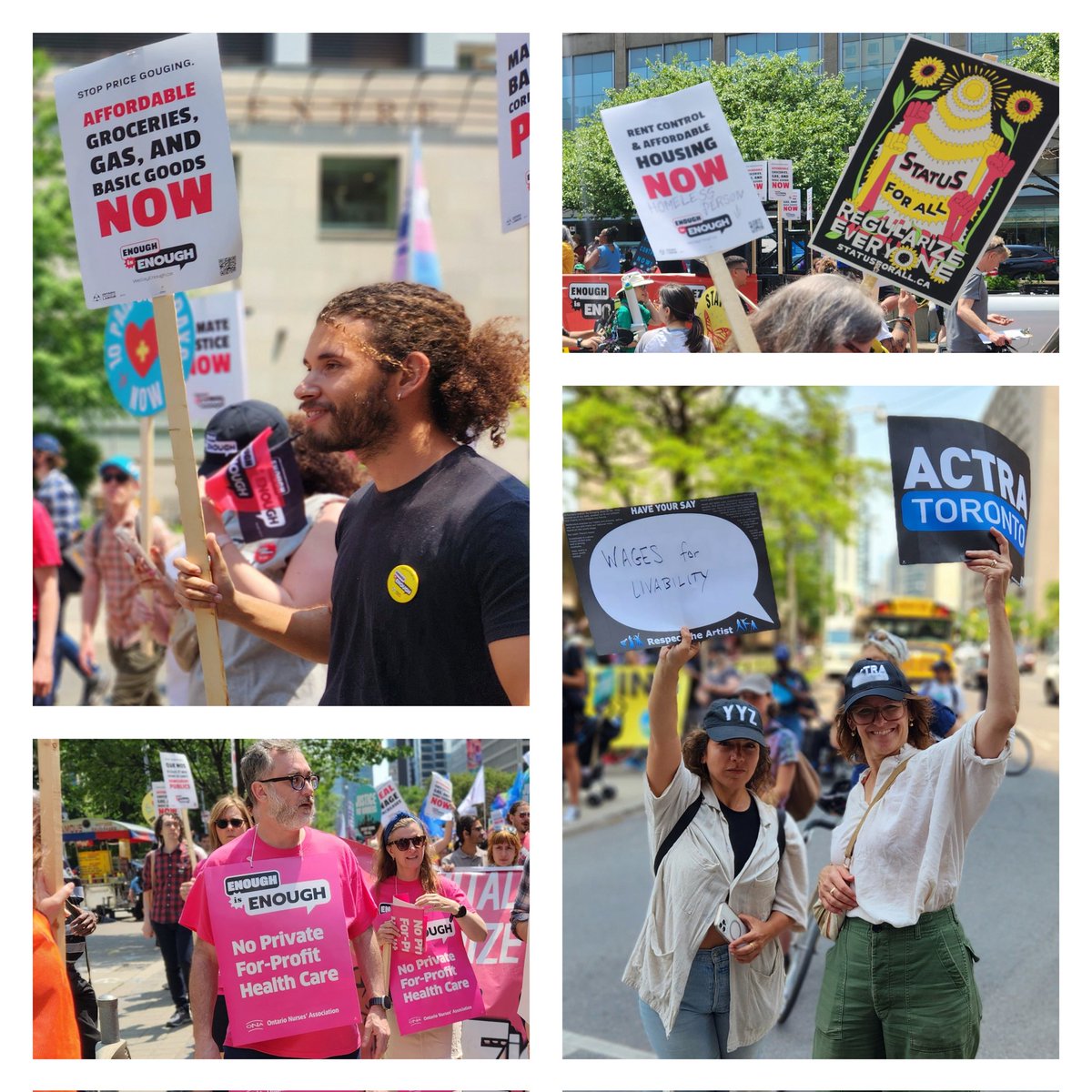 CLP_OFL's tweet image. An incredible show of solidarity on Saturday with an estimated 10,000 activists joining together for the @OFLabour Enough is Enough march &amp;amp; rally to Queen&apos;s Park. Enough is Enough! We demand better now! Join the fight at wesayenough.ca.  #EnouughIsEnoughON #OnLab #OnPoli