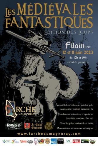 Les Médiévales Fantastiques : Édition des Loups.
Ce week-end à Filain ! 
#moyenage #geek #hautesaone #franchecomté