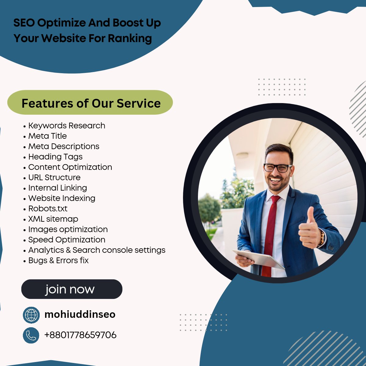 🚀 Boost Your Website's Ranking with SEO Optimization! 📈
Are you looking to climb the search engine ladder and drive more traffic to your website? 📢💻 Look no further!
shorturl.at/ktPQ4
#SEO #SearchEngineOptimization #WebsiteRanking #DigitalMarketing #BoostYourVisibility