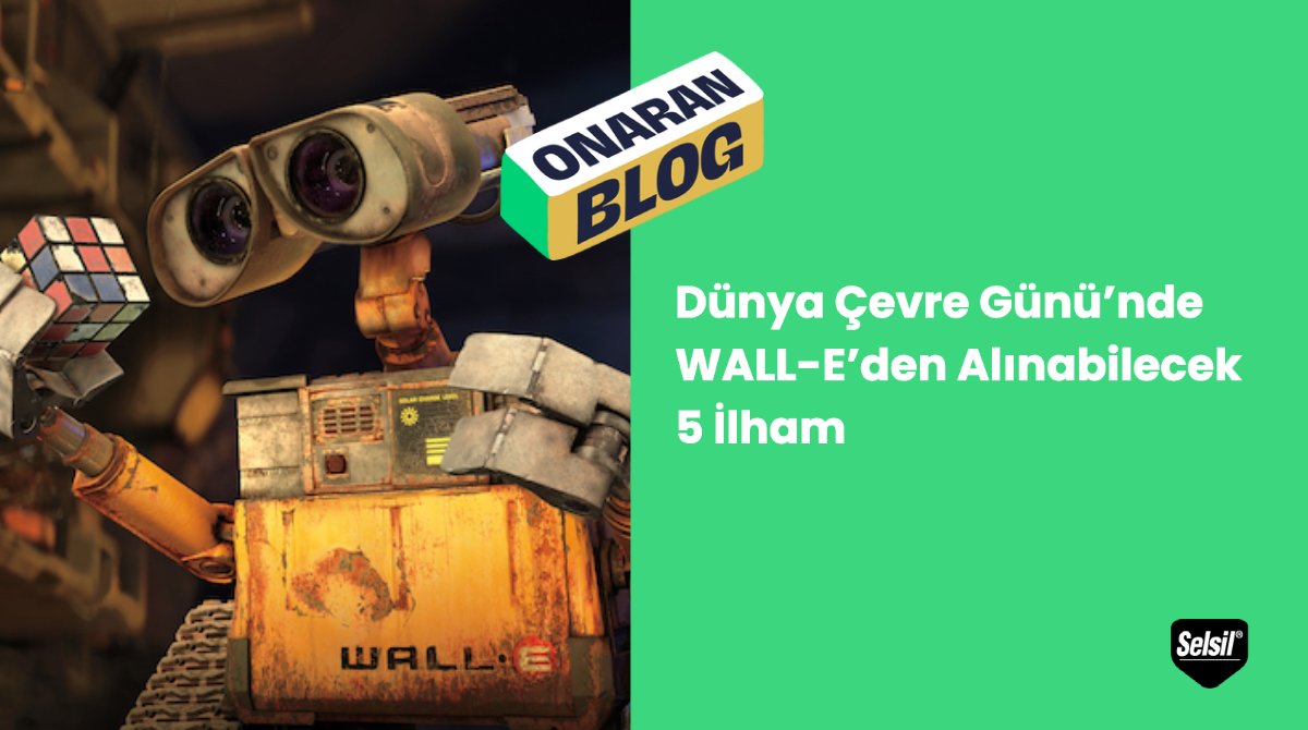 onaranlarkulubu's tweet photo. İzlediğimiz dizi ve filmlerdeki karakterleri içselleştirmeyi bu kadar severken, Dünya Çevre Günü’nde WALL-E’ye kulak verelim mi? 🌎♻️ #OnaranBlog
https://t.co/G1OZsJzHtb https://t.co/nE251QjiVR
