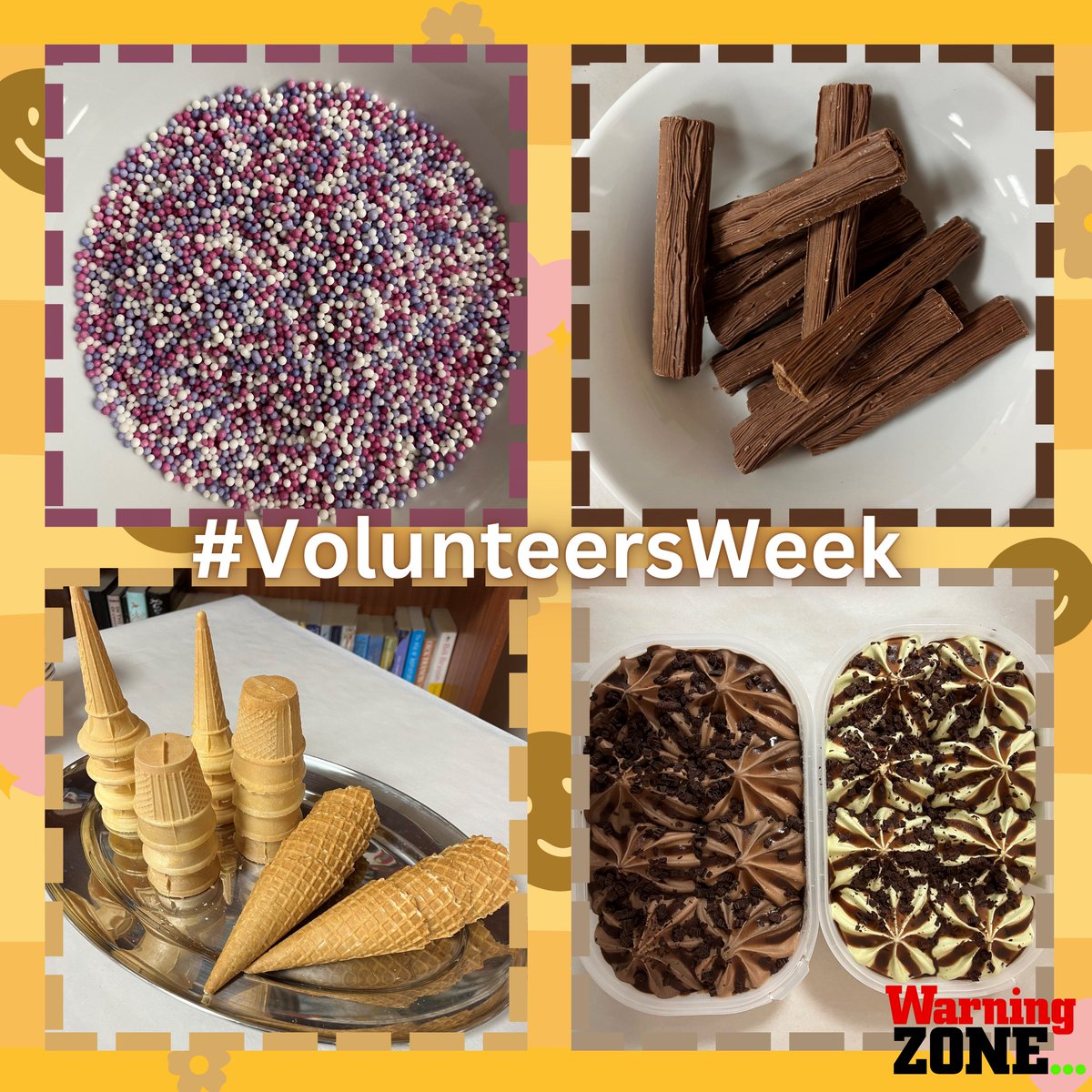 Our wonderful volunteers are being treated to some delicious ice cream this week 🍨 🍦 💚 #VolunteersWeek To find out how to join us, please visit 👇 warningzone.org.uk/volunteer