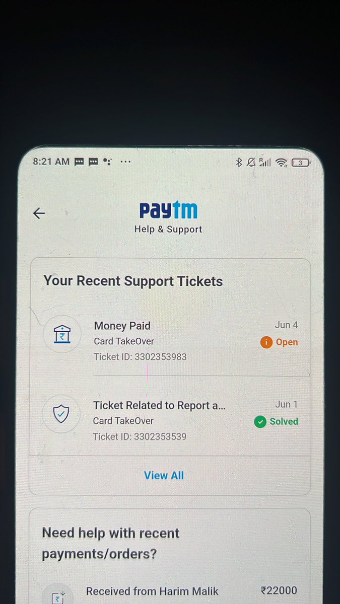 Ahadmalik000's tweet photo. @Paytmcare @Paytm @Paytmcare @PaytmBank @vijayshekhar When I shared the dispute form with support, your care asked me to do the same thing again. Initially, you told me that I had to share it again. They copied the previous response and sent it to, even on Twitter DM I am waiting for reply https://t.co/3qjQ7WRSWM