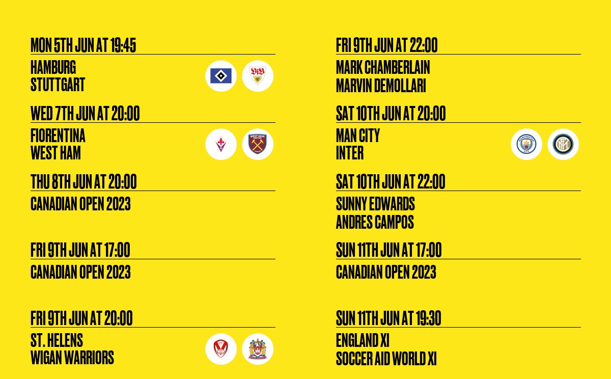 This weeks fixtures Last few football matches of the season, including the big one, Champions League final! fanzo.com/en/bar/19447/m…