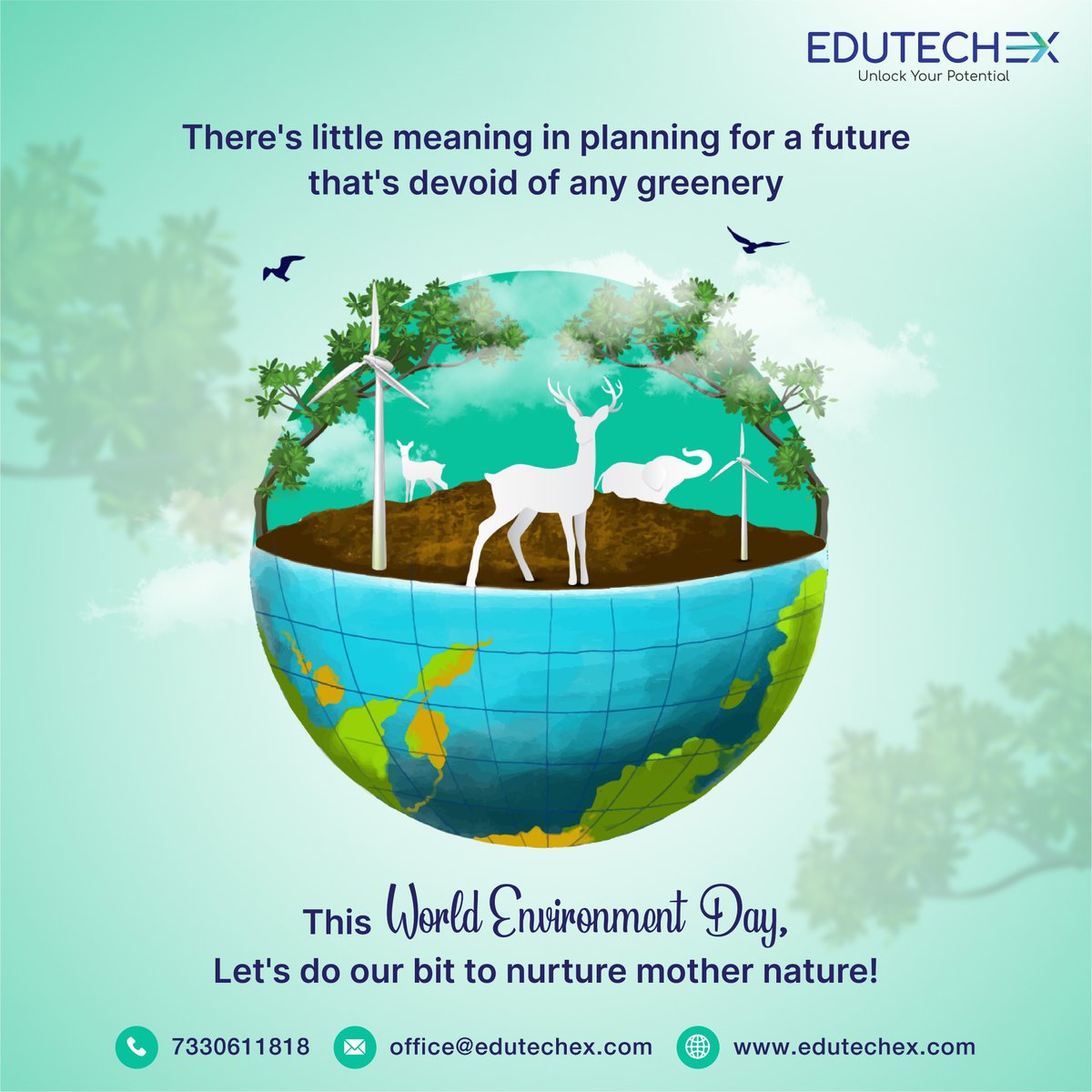 EduTechEx1's tweet image. Let’s plant the seeds for a cleaner &amp;amp; greener Earth this World Environment Day 🌍 💚

Visit edutechex.com to enrol with us today!

#EdutechExGlobal #EdutechEx #WorldEnvironmentDay #GreenEarth #TrendingNow