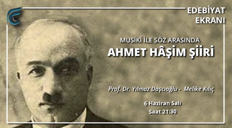 6 Haziran Salı akşamı <a href="/ydascioglu/">Yılmaz Daşcıoğlu</a> Hoca ile Ahmet Hâşim üzerine konuşacağız. Bekleriz. 📚

youtube.com/live/4-ykfLudA…
