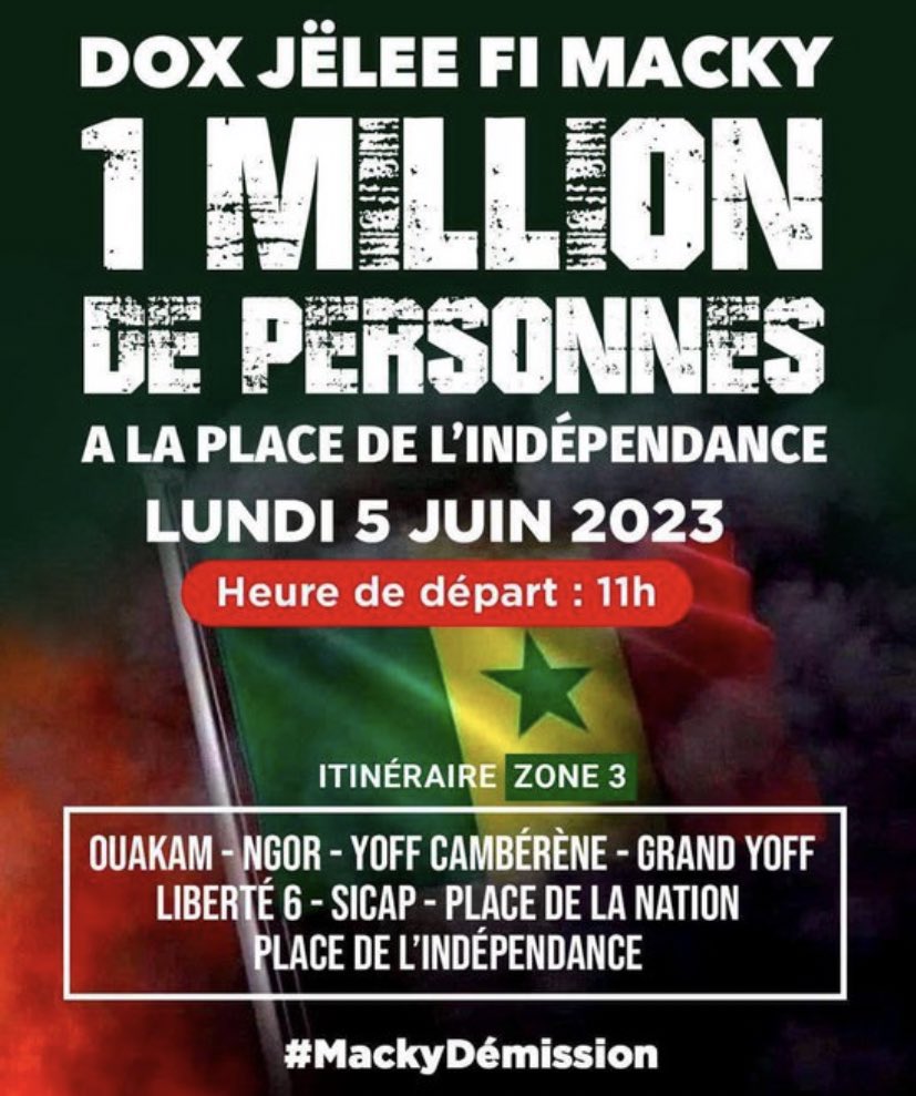congaanel's tweet photo. La seule arme, l’arme fatale, du dictateur est la peur !

Lorsque le peuple proclame avec clarté qu'il n'a plus peur, les dictateurs se trouvent soudainement démunis, dépourvus de toute capacité de réprimer les populations. #FreeSenegal https://t.co/sE3Xv4rac6