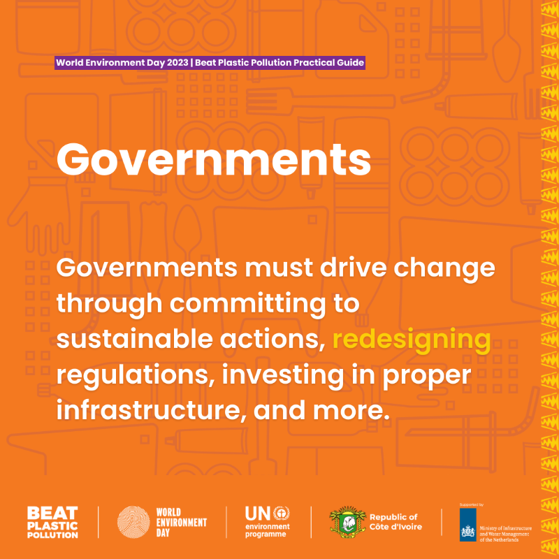 UNEP's tweet photo. Plastic pollution is preventable.

On #WorldEnvironmentDay, this new Practical Guide shows how everyone can contribute to the solutions to #BeatPlasticPollution.

https://t.co/9JzBopXETf