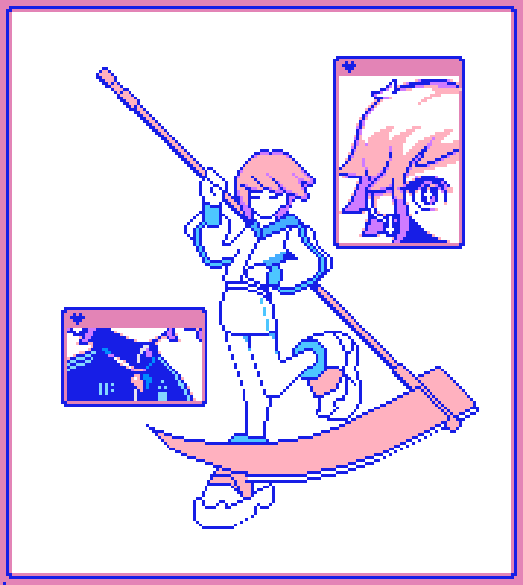 GM Y'all! ☕️✨

A little sneak peek of my collabo piece w/ <a href="/Pinkyblu_/">Pinkyblu</a> ❤️💙

Dropping on Wednesday! Have a good one fellas! 🤙