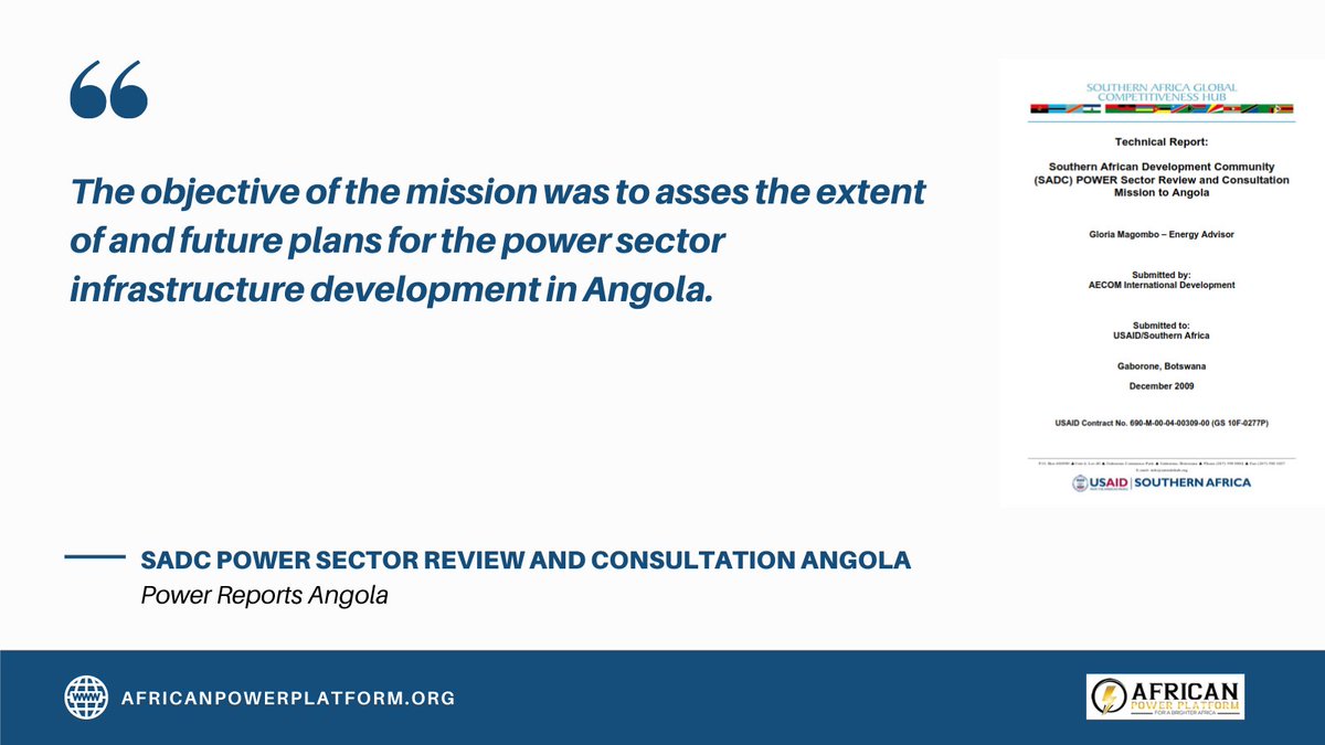 africanpowerplatform.org/resources/repo…

Power Reports Angola

SADC Power Sector Review and Consultation Angola

#africanpowerplatform #africapowerplatform #energyaccess #PowerAfrica #PAYG #energy #cleanenergy #Africa #renewables #electricity #solar #wind #biomass

africanpowerplatform.org/resources/repo…