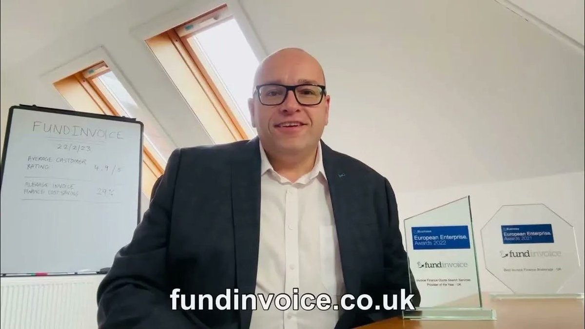 🌟🌟🌟 See this quick video introduction to #fundinvoice including details of the award that we won for our #invoicefinance brokerage service ➡️ ￼youtube.com/watch?v=QHL6kz…