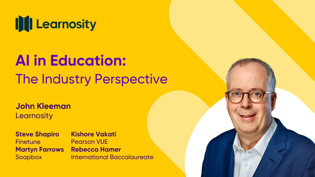 johnkleeman's tweet photo. Looking forward to the ATP ECPS (#edtech and computational psychometrics) summit 6th/7th June on AI & assessments: https://t.co/fRpLDS8Ere
Playing a part as will be speaking for #Learnosity on panel on with Steve Shapiro, Kishore Vakati, Martyn Farrows & Rebecca Hamer. https://t.co/hcssbyxS8h