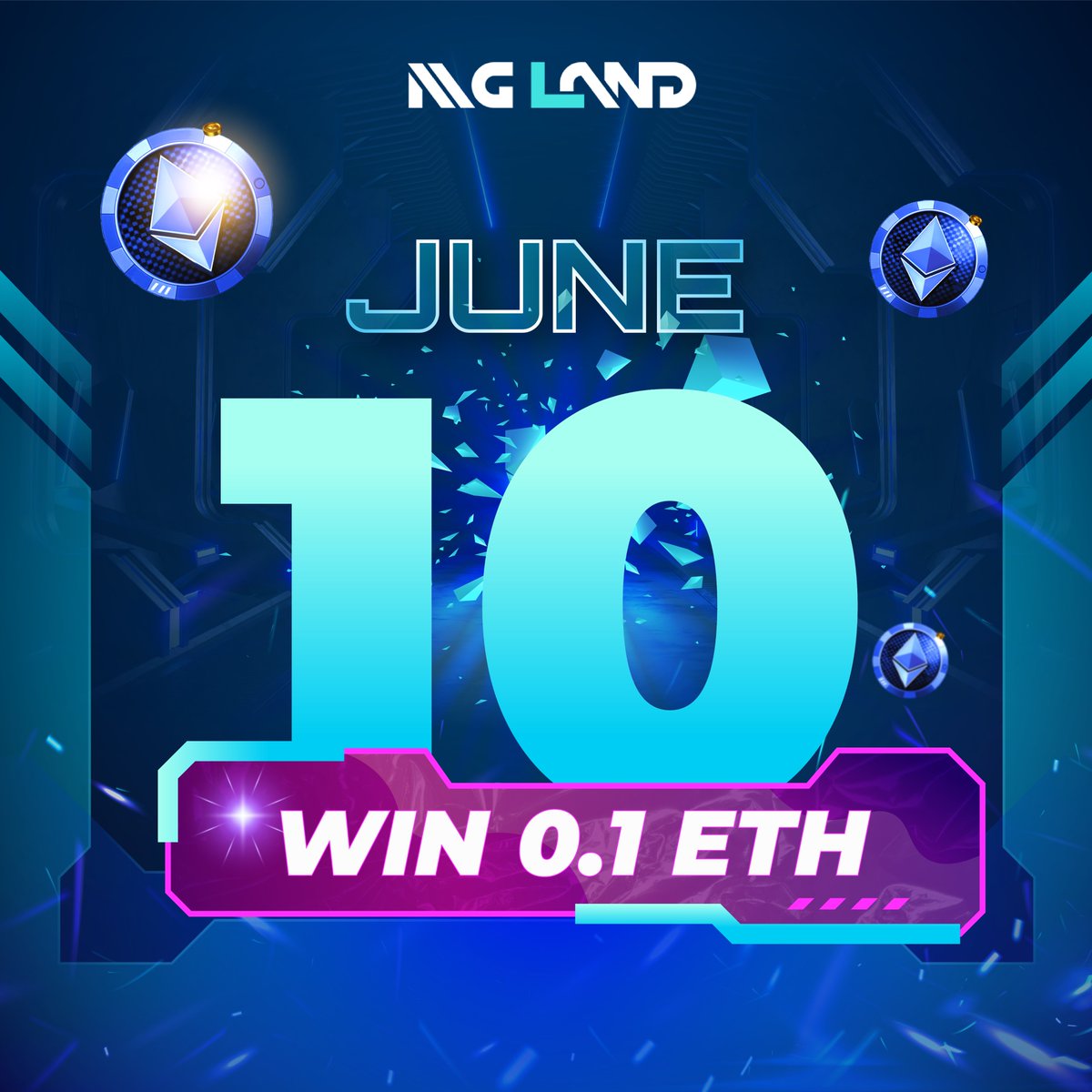 MG.Land Free ETH reward on Twitter "FREE ETH 🔥 FREE TO ENTER Another