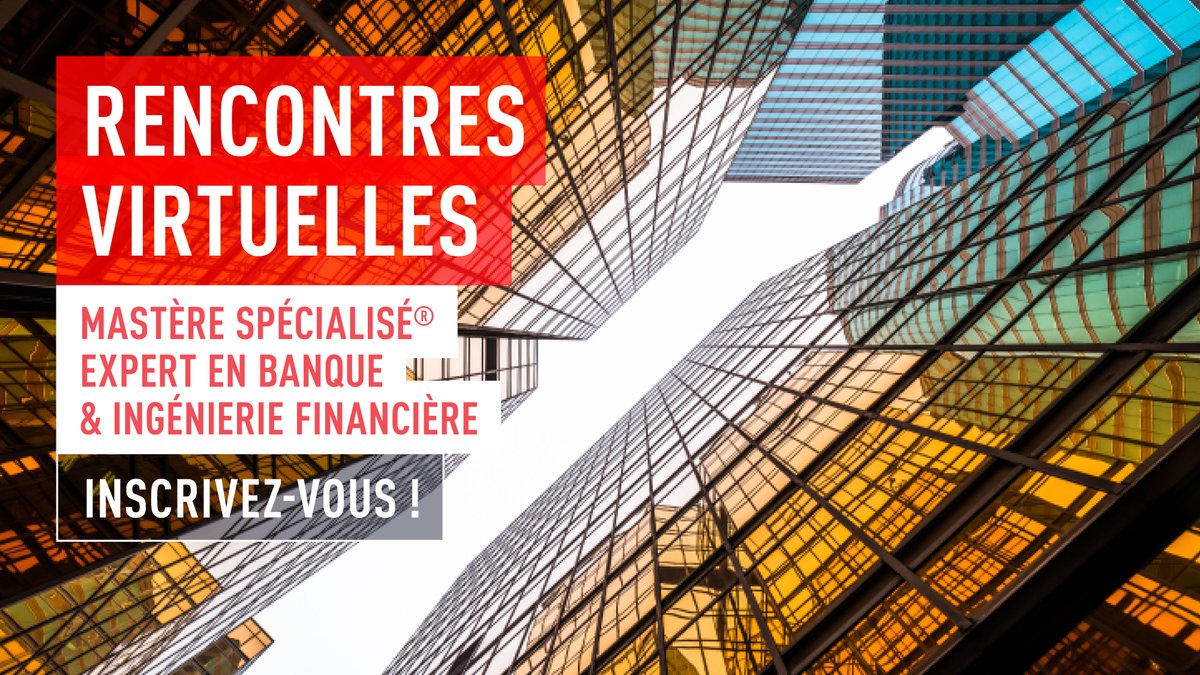 tbs_education's tweet photo. Vous souhaitez devenir un Expert en Banque et Ingénierie financière ?🚀

Ce soir, de 18h à 19h, venez participer à la rencontre virtuelle du Mastère Spécialisé® Expert en Banque et Ingénierie financière ! 

➡ Inscrivez-vous : https://t.co/RcCEuiCTTm https://t.co/v1mztyfDfD