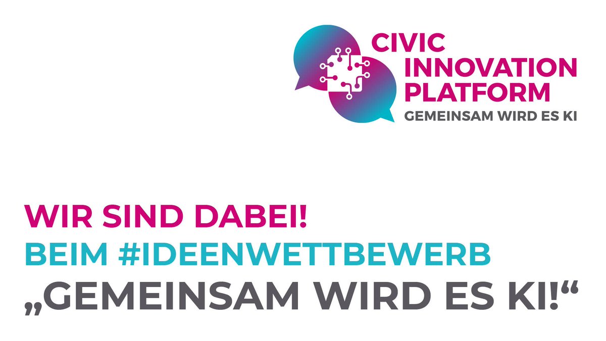 Annette von Wedel (@annettevwedel) on Twitter photo Heute ist es so weit! Unsere Idee für gemeinwohlorientierte #KI wird im Rahmen des #CIP #Ideenwettbewerb|s auf der <a href="/republica/">re:publica</a> von <a href="/NerminFazlic/">Nermin Fazlic</a> @BMAS_BUND ausgezeichnet! Ich freue mich auf einen inspirierenden Tag #unsereKI
#unsereKI #KI #KIStrategie #CIP #Gemeinwohl #rp23 Heute ist es so weit! Unsere Idee für gemeinwohlorientierte #KI wird im Rahmen des #CIP #Ideenwettbewerb|s auf der <a href="/republica/">re:publica</a> von <a href="/NerminFazlic/">Nermin Fazlic</a> @BMAS_BUND ausgezeichnet! Ich freue mich auf einen inspirierenden Tag #unsereKI
#unsereKI #KI #KIStrategie #CIP #Gemeinwohl #rp23