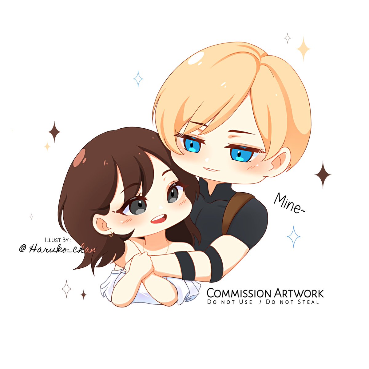 " Persona x Canon Commission " 

 For Cinanchin VT, Thank youuuu ^^)♡

Time-lapse: vt.tiktok.com/ZSLFnCVm3/

 #art #artist #ibispaintx #harukochanartz #chibi #cute #Leon