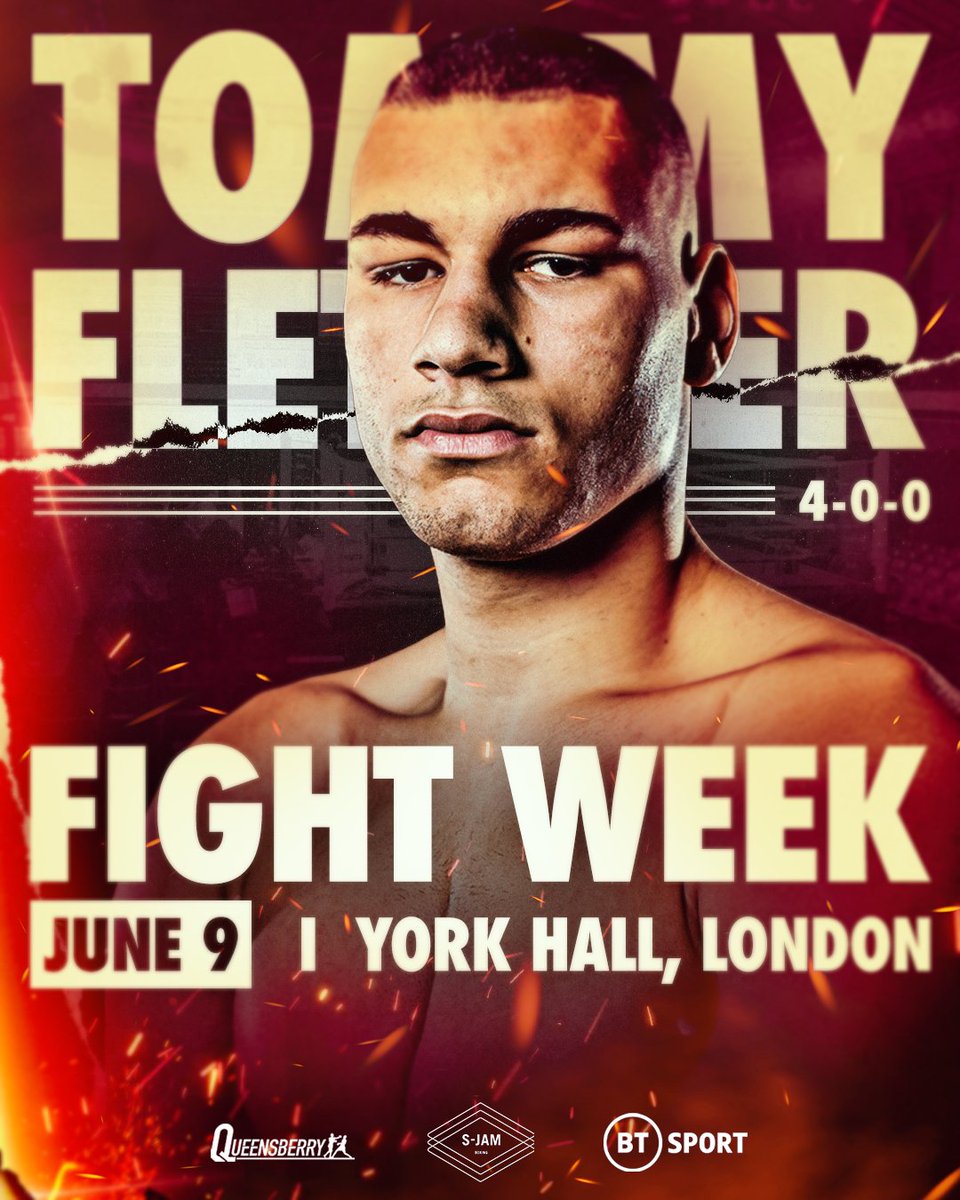 𝐅𝐢𝐠𝐡𝐭 𝐖𝐞𝐞𝐤! 💪

Heavy-hitter <a href="/tommyfletcher0/">Tommy Fletcher</a> is in action this Friday, with another explosive performance in the works 🧨

#Boxing | <a href="/Queensberry/">Queensberry Promotions</a>