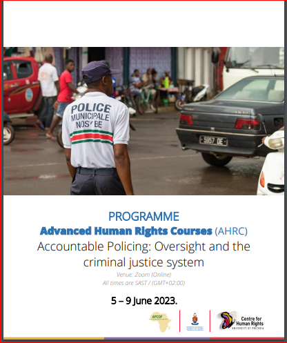 basimanyaned's tweet photo. @CHR_HumanRights and @APCOF 's annual 
advanced human rights course on Accountable Policing: Oversight and the Criminal Justice System
#AHRC2023_APOC has just started!
Now a word of welcome!
Prof Frans Viljoen
Director @CHR_HumanRights https://t.co/vkqfi6t30p