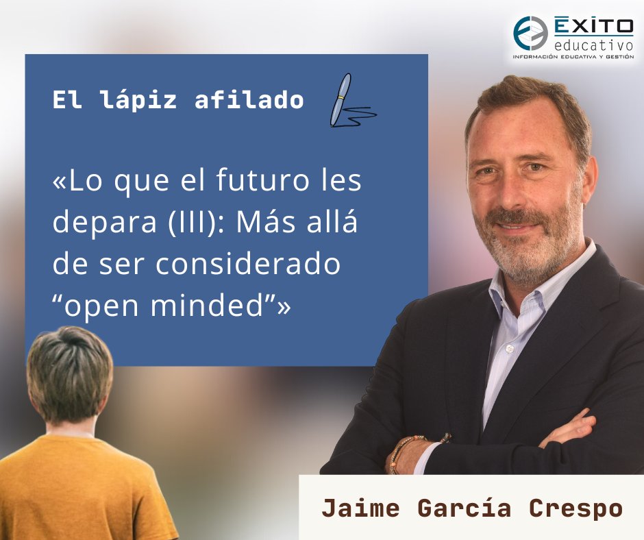 Exito_Educativo's tweet photo. ✍️FIRMAS  Jaime García Crespo aborda, en su columna en ÉXITO EDUCATIVO, que "lo que se espera ahora de nuestros hijos, no es solo que tengan una visión abierta al mundo, sino que ellos formen parte de esa visión"...
https://t.co/tKMVn7rjgo
@GBEducacion #lasfirmasdeéxitoeducativo https://t.co/380hqURUG2