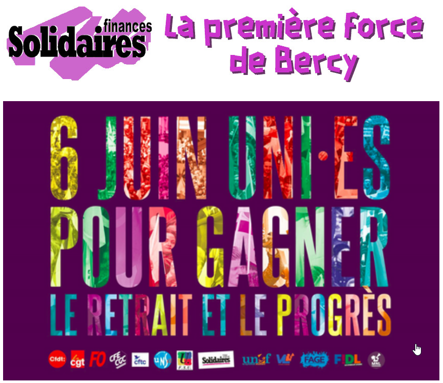 SolidairesFPD33's tweet photo. TOUTES ET TOUS EN GRÈVE LE 6 JUIN - ET PARTOUT DANS LES MANIFESTATIONS #Poitiers #Bordeaux #Limoges #Toulouse #greve https://t.co/X28BQFlFJr https://t.co/BdxhEj0QP1