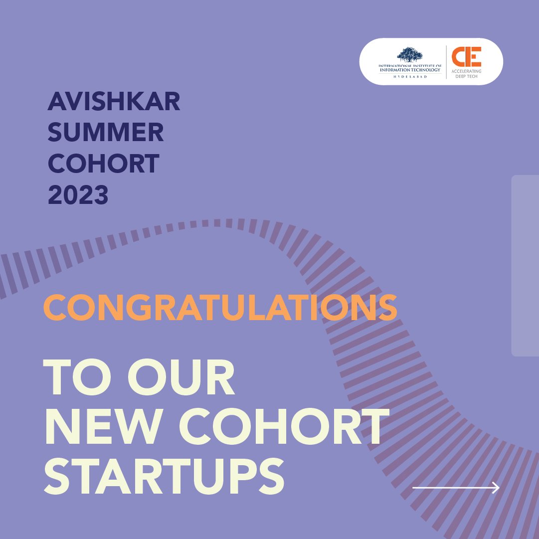 cieatiiithyd's tweet photo. Congratulations to our new avishkar cohort startup.
.
.
#CIE #Technology #startups #funding #AI #mobility #healthcare #cie_iiith #ihubdata #MediaTech #Cieiiith #Business #Entrepreneurlife #Inspiration #Startuplife #Startupbusiness #Innovation #Accelerations #Incubation #Startups https://t.co/b5ISEN8x45