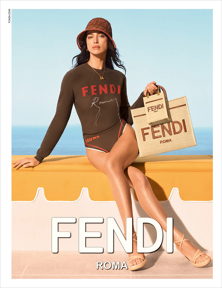 designscene's tweet image. Supermodel #IrinaShayk is the face of #Fendi's Astrology Summer 2023 campaign lensed by #StevenMeisel: designscene.net/2023/06/fendi-…