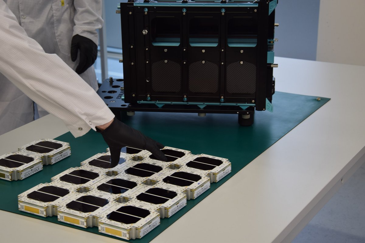 Exolaunch's tweet photo. We’re delighted to integrate @SwarmInternet's impressive #SpaceBEEs satellites with #EXOpodNova in our 🇩🇪 Berlin office for their next ride to orbit aboard @SpaceX #Transporter8 scheduled NET June 2023!
#LaunchWithExolaunch #MissionManagement #SpaceX #Falcon9 #IoT #Constellation https://t.co/ePFoH2yvBI