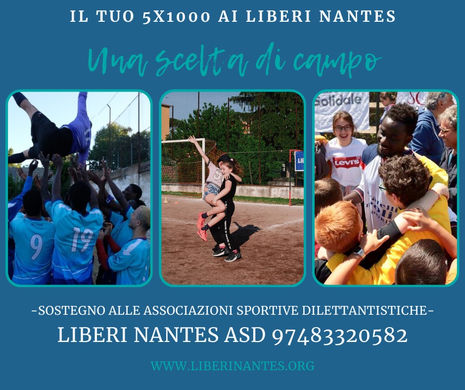 "Bisognerebbe abbinare ad ogni impianto sportivo un analogo impianto culturale. Ma questa è  follia, pura utopia" (Pier Paolo Pasolini)
Eppure noi ci stiamo provando, anche grazie al sostegno di tanti e tante tra voi.
#5x1000 #liberinantes #sport #comunità