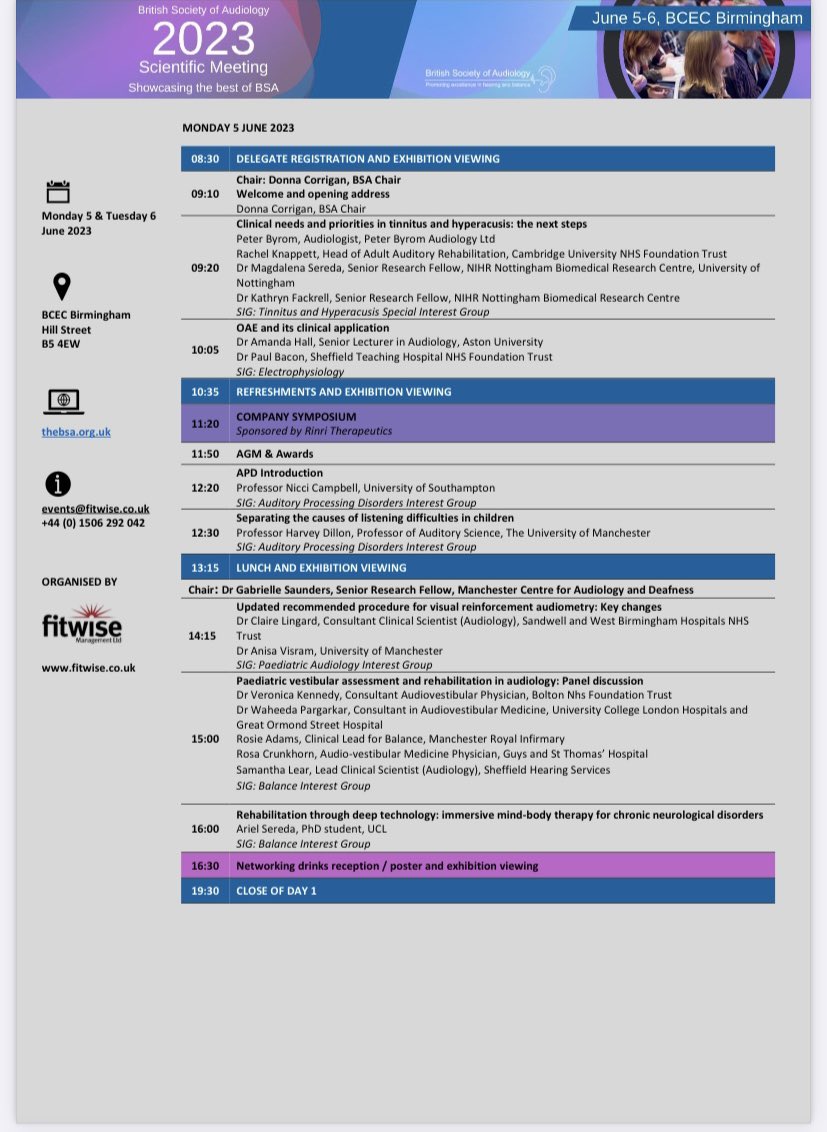 Coexisting Dementia and Hearing Conditions PSP (@dementiahearpsp) on Twitter photo Itโs day 1 of #BSA2023!
<a href="/SianCalv/">Dr Sian Calvert</a> our #PSP coordinator is presenting a poster (number 26) about the <a href="/LindAlliance/">James Lind Alliance</a> #PSP in coexisting #dementia and #hearing conditions.
Why not find her for a chat ๐ฌ Itโs day 1 of #BSA2023!
<a href="/SianCalv/">Dr Sian Calvert</a> our #PSP coordinator is presenting a poster (number 26) about the <a href="/LindAlliance/">James Lind Alliance</a> #PSP in coexisting #dementia and #hearing conditions.
Why not find her for a chat ๐ฌ