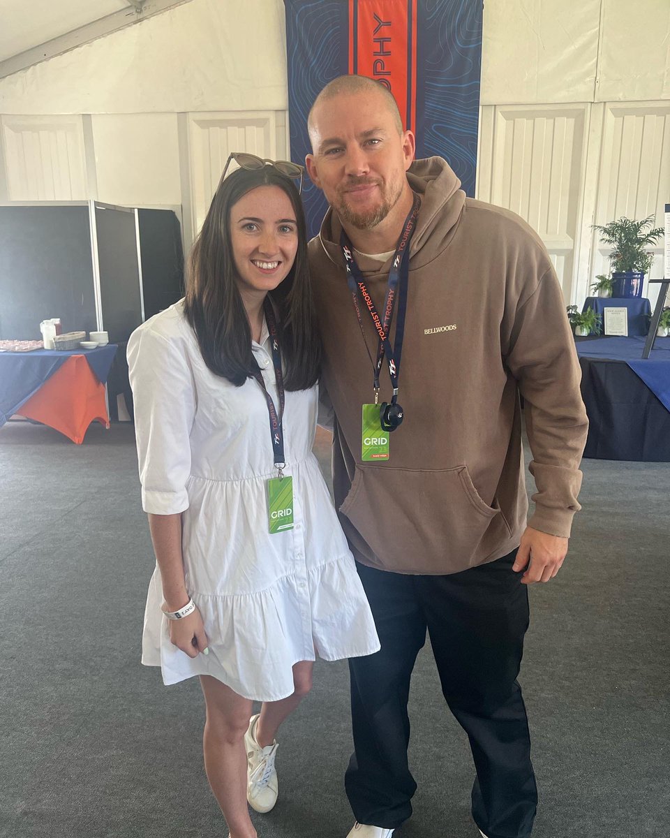 ness_simpson's tweet photo. Highlight of the #TT2023 so far...meeting @channingtatum 😍 Honestly seems like one of the nicest people and so lovely to see him genuinely loving his TT experience. https://t.co/YRGcoE3Zmc