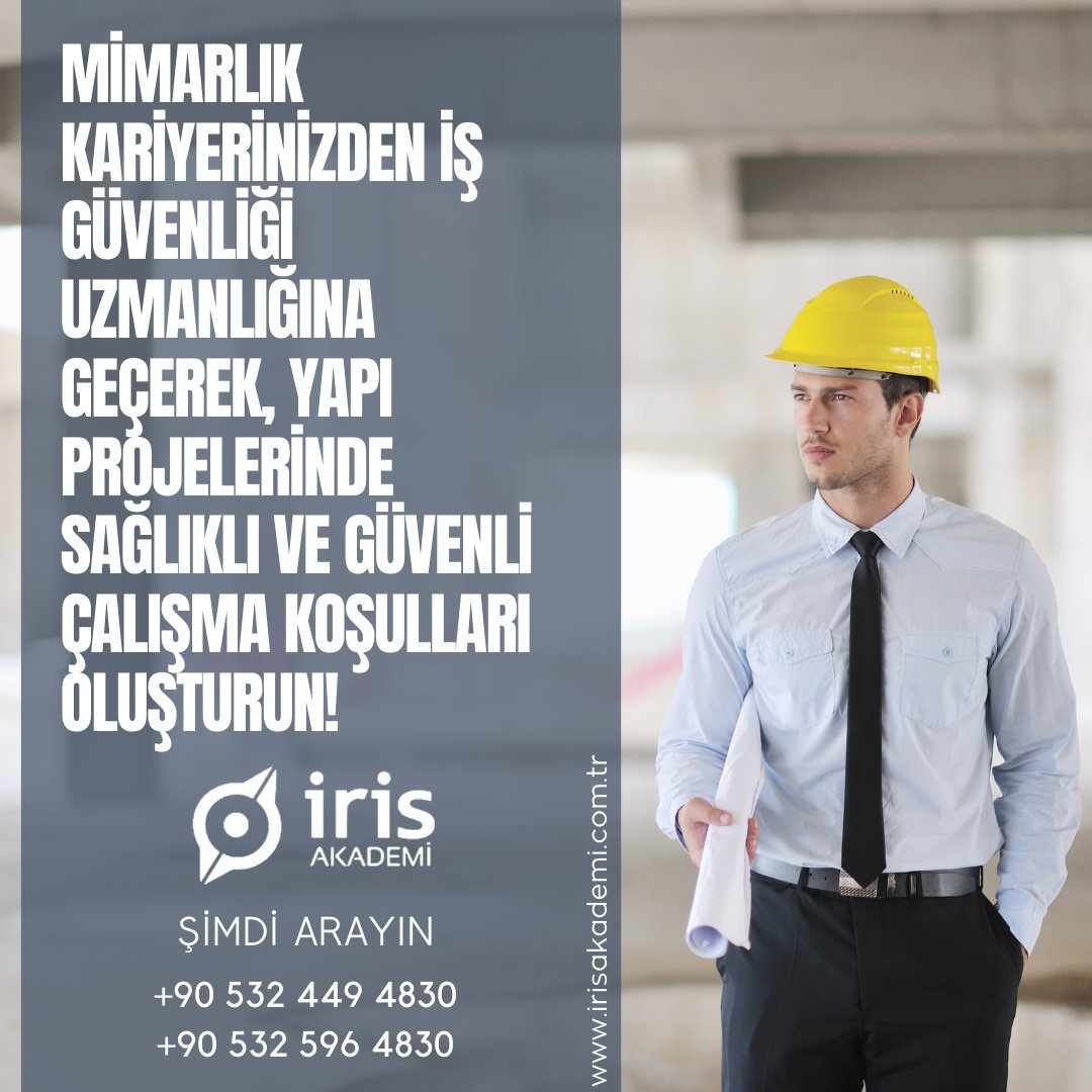 irisisgkursu's tweet photo. 🔒Mimarların iş sağlığı ve güvenliği uzmanı olabileceğini biliyor muydunuz? 🚧 Güvenlik uzmanı olmak için her zaman İRİS AKADEMİ'ye güvenin.

📌https://t.co/2EafeIxVew

@irisisgkursu 

#MimarGüvenliği #İRİSAKADEMİ #İSG #İşGüvenliğiUzmanı #Tehlike #Risk https://t.co/0BjHBVs8mu