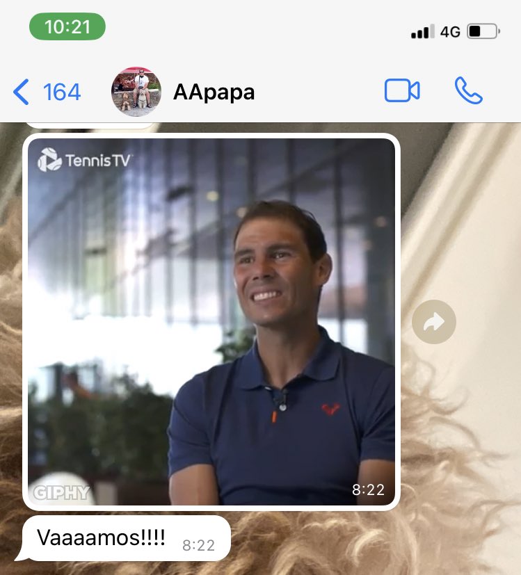 susisevm1's tweet photo. Su forma de desear  suerte en los exámenes es adjuntando gif de Rafa Nadal https://t.co/whmmMyeyT3