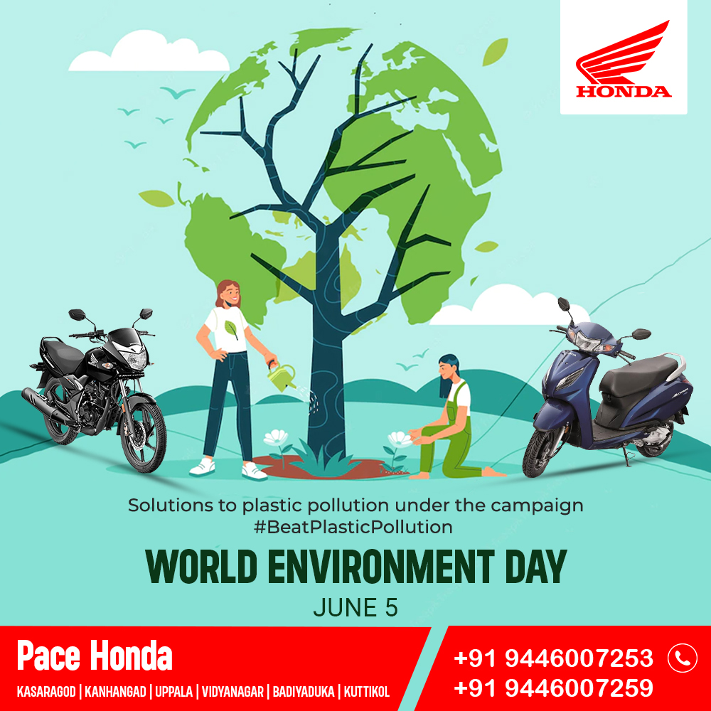 Plant a tree, Save the Planet!🌱 
Happy World Environment Day!
.
.
#PaceHonda #WorldEnvironmentDay2023 #WorldEnvironmentDay #EnvironmentDay #GoGreen #OnlyOneEarth
