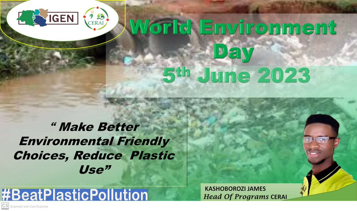 Make Better Environmental friendly Choices, Reduce Plastic Use.

@CERAIUg
@ClimatespaceAf1
@Beatplasticpol1 @PhoenixFDN1 @giz_uganda
 @aym4cop 
@UNEP 
@Greenisamissio1