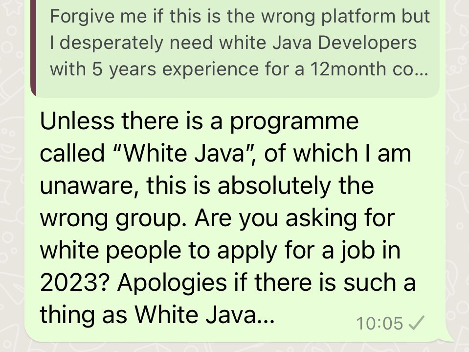 EBee40's tweet photo. South Africa. 2023. A major company that I’m not naming (yet) as I don’t know if it’s actually their policy. I’m fuming in my privileged non-black skin. Do better, South African JSE-listed companies making a fortune off ALL your customers. Do better. FFS #racism https://t.co/9uCxmfX1vc