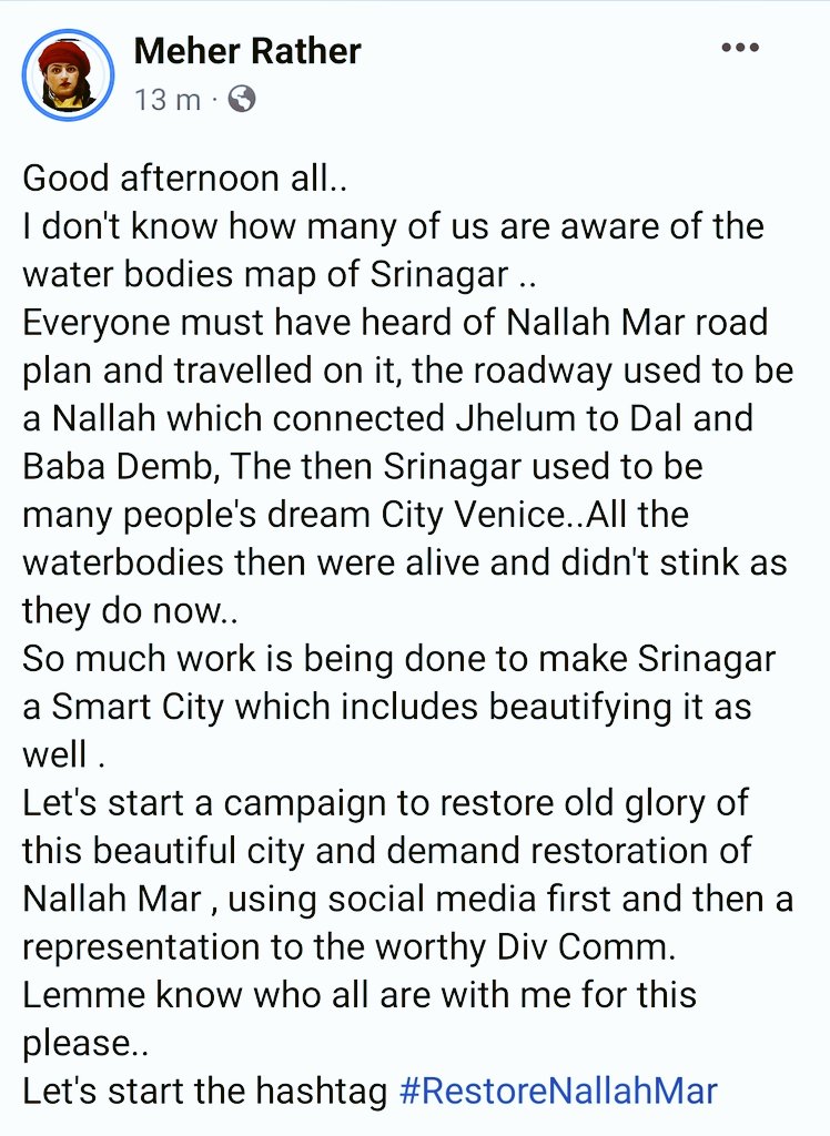 #RestoreNallahMar... Let's start the hashtag..