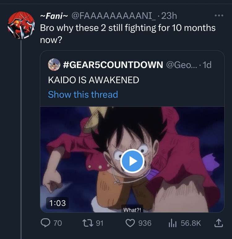 Geo_AW's tweet photo. wait till they find out how long Akainu vs Aokiji’s fight lasted https://t.co/UNWqEgGw74