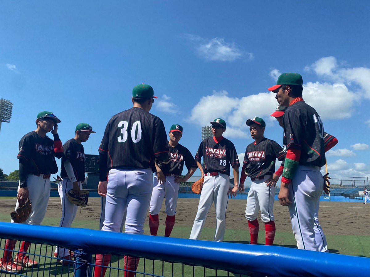 kamikawabasebal's tweet photo. 新日本スポーツ連盟の全国選抜軟式野球大会に出場しました。しかし、台風の影響で大会が中止になってしまったため、雨が上がった後に交流大会を開催していただきました。
最高の球場で最高に楽しい野球ができました。 https://t.co/nPfwzOYrmt