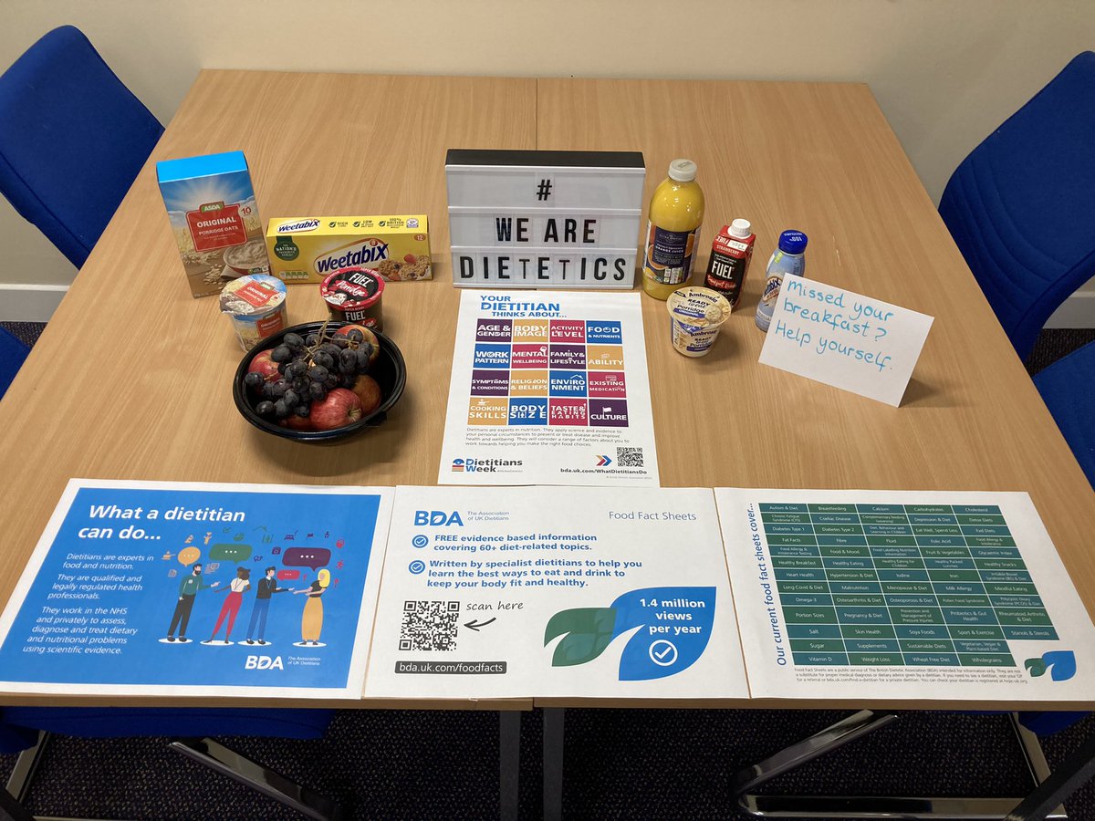 When reviewing patients needing nutritional support I often find their breakfast is missing! First step is always finding something that fits their lifestyle. #WeAreDietetics #DW2023