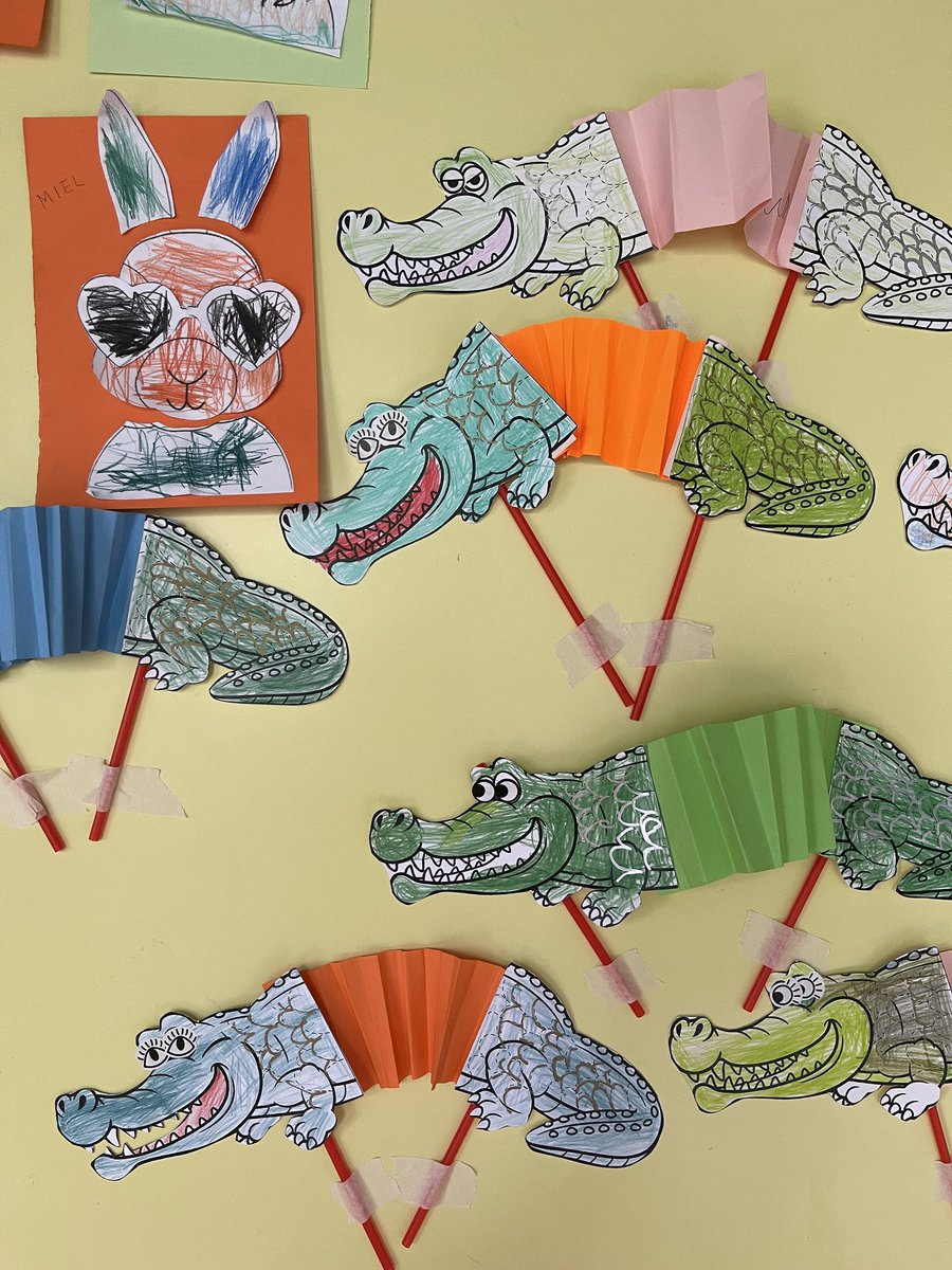 celine_chane's tweet photo. Projet d’équipe pour cette fin de trimestre… « Ahh les 🐊🐊🐊… » 🎶 @afhongkong 
#learnfrench #frenchsongs #fleprecoce #maternelles #preschoolers #learnandplay #flehk #afhk https://t.co/ocqfkZhs1w