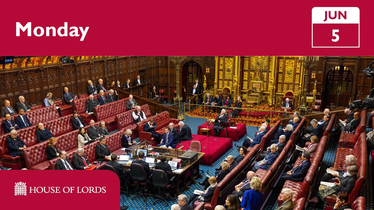 🕝 The #HouseOfLords returns at 2.30pm with:

🟥 graduated driving licences
🟥 cancer patient treatment targets
🟥 #IllegalMigrationBill

📄 See more parliament.uk/business/news/…

📺Watch online parliamentlive.tv/Event/Index/3b…