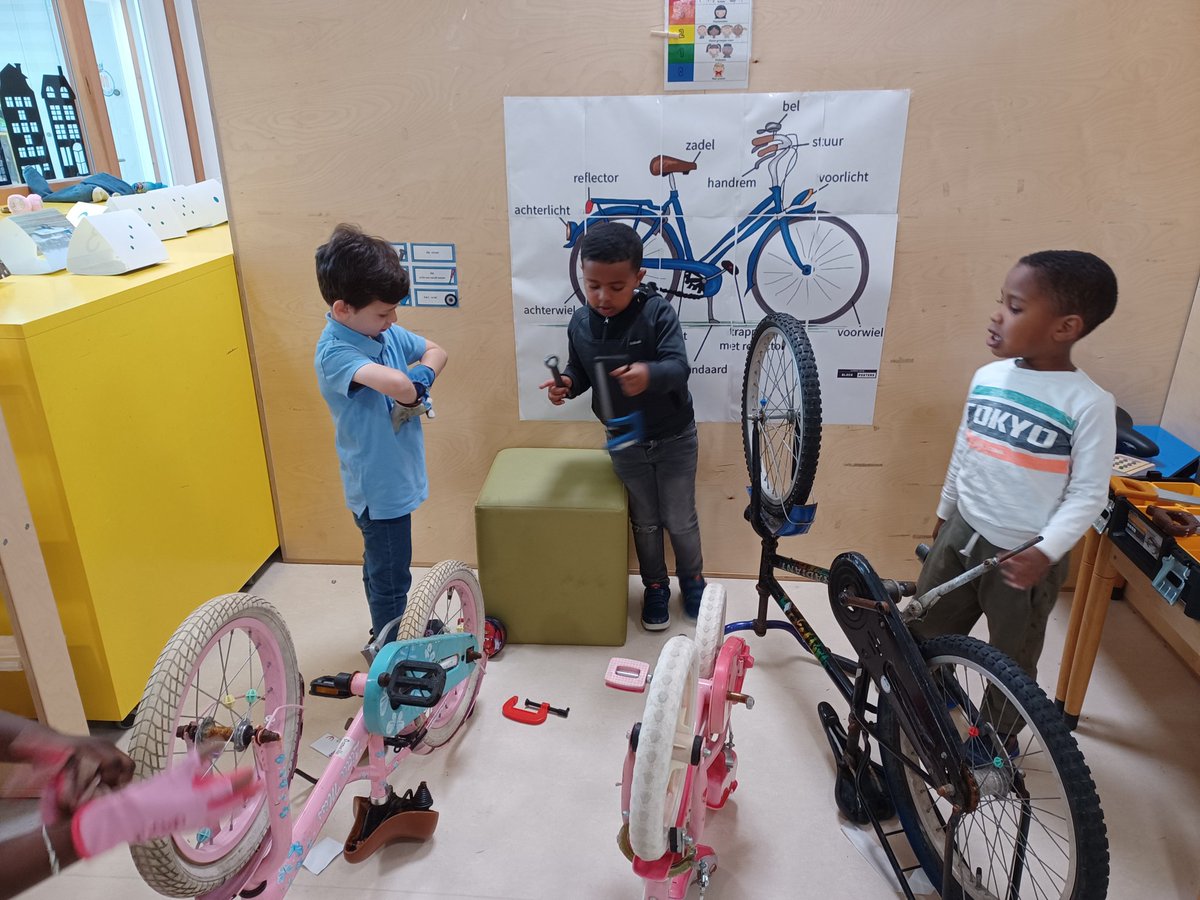 Techniek in onze kleutergroepen: de fietsenmaker