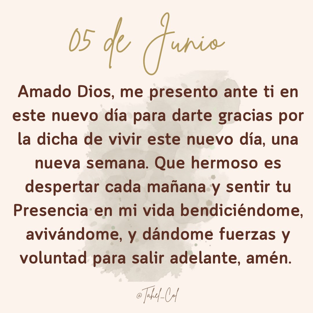 TAHEL_COL's tweet photo. Oración de la mañana.🌥️ https://t.co/zM6Esnsd4F