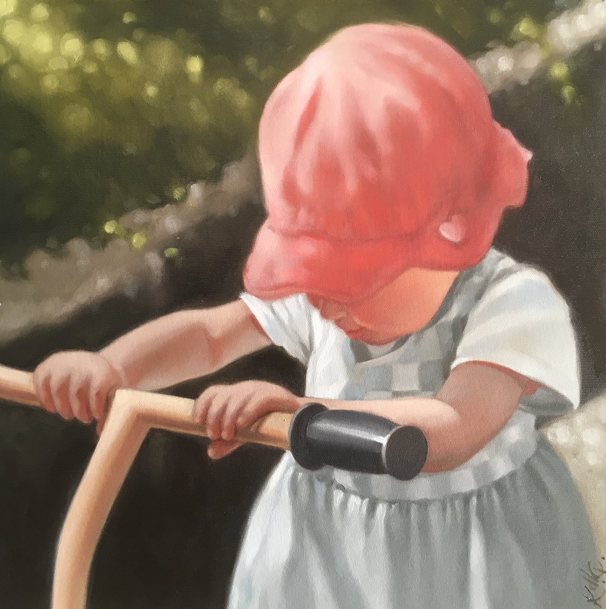 Scooter baby 🛴

A quick colourful alla prima #painting of my 2nd daughter many moons ago💓

#oilpainting #portrait #peinture #peintre #artist #artistsontwitter #womanartist #workingmother #daughter #baby #WomensArt #allaprima #study #MondayMotivaton